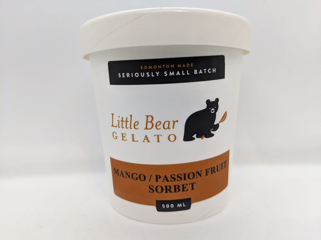 8.) Little Bear Gelato - Mango Passion Fruit  Sorbet (1 pint, 500ml)