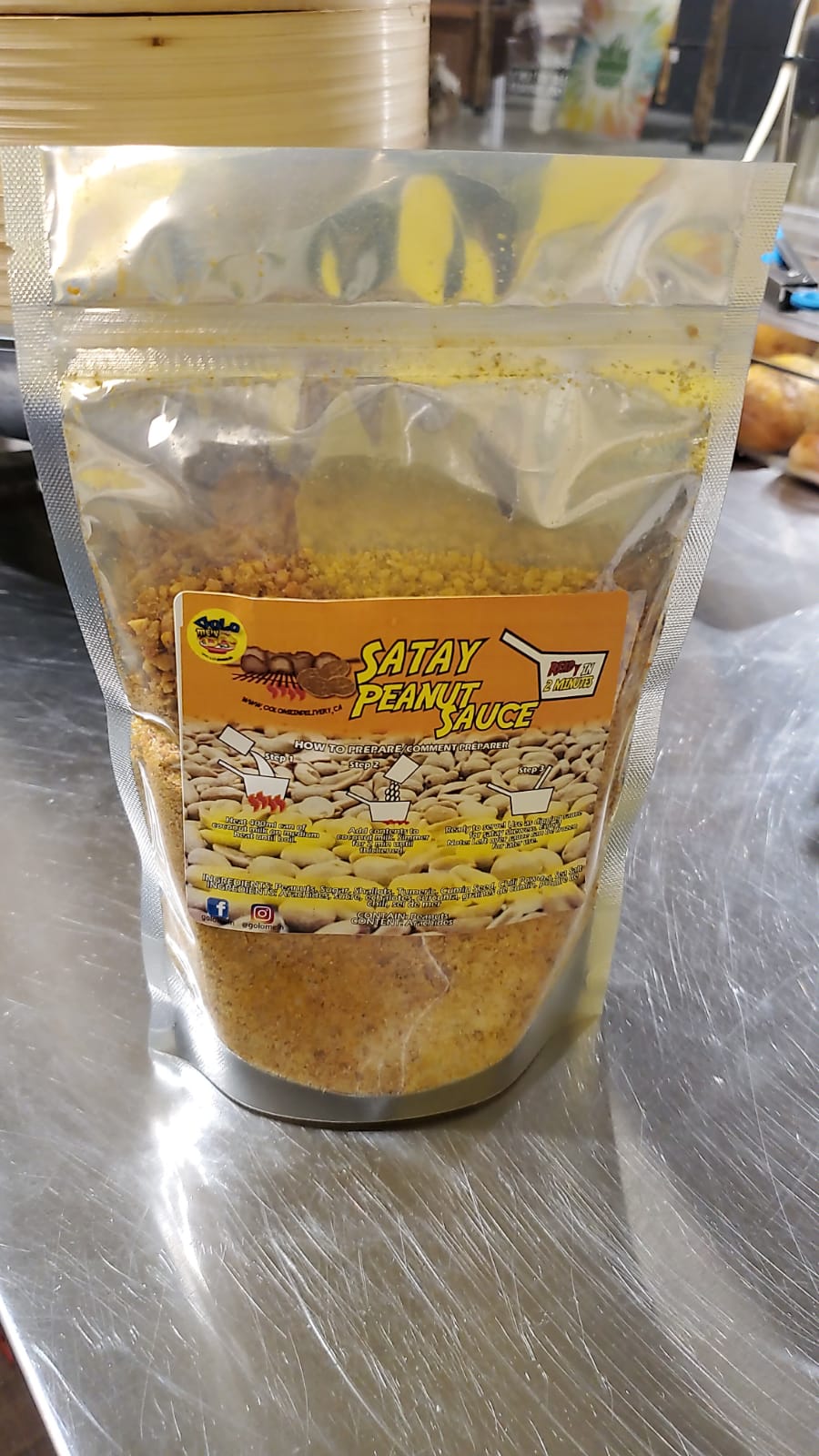 25. Satay Peanut Sauce Pouch (to be used with coconut milk)
