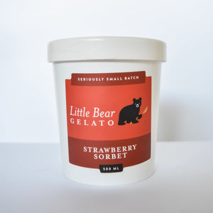 9.) Little Bear Gelato - Strawberry Sorbet (1 pint, 500ml)